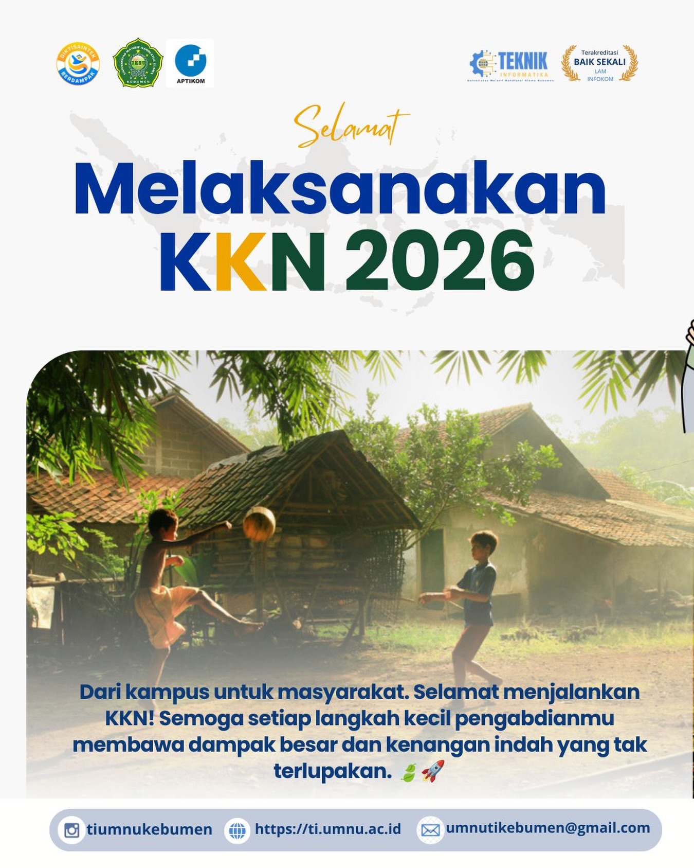 Dari Kampus untuk Masyarakat: UMNU Kebumen Dukung Mahasiswa Mengabdi Melalui KKN 2026